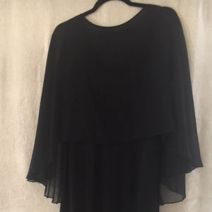 Melinda Eng Evening Black Silk Evening Gown